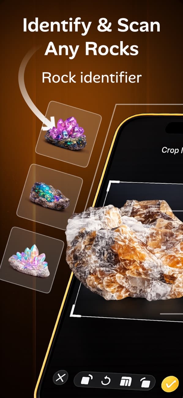 Rock scanning experience in Rock Identifier